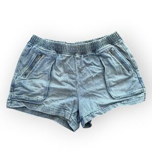 Aerie Boardwalk Denim Blue Jean Women's Shorts